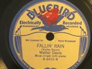PRE WAR BLUES WALTER DAVIS Bb 6410 Falling Rain/Just Wondering  E-