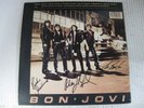 BON JOVI s/t 1984 LP signed by 4 members RICHIE SAMBORA ALEC JON DAVID nice