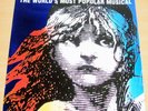 LES MISERABLES STUNNING RARE PROMO POSTER FOR THE PALACE THEATRE LONDON IN 1999