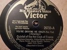 Quintette du Hot Club de France Django Reinhardt HMV Victor 26733 78 rpm