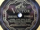 Lennington Shewell 1st Theremin Rec Lover, Come Back to Me 78 Victor 22495 1930