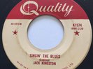ROCKABILLY Jack Kingston SINGIN' THE BLUES Quality 45 rare Canadian bopper