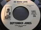 September Jones - No More Love - Original NORTHERN SOUL Promo Clean VG+ 45