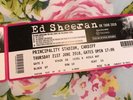 Ed Sheeran 4 X Seated Cardiff Principality Stadium