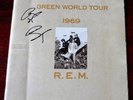 R.E.M. GREEN WORLD TOUR 1989 PROGRAMME SIGNED BY PETER BUCK REM