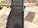 Two sun loungers black excellent condition