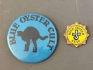 2 X Original Blue Oyster Cult Badges Button Metal insert Pin  Rock Band