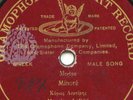 78rpm greek concert record grammophone Minore manes(lefteris)si mpe mol(tsanakas