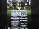 signed madness madstock victoria park poster ..signed by suggs