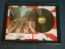 THE BEATLES ABBEY ROAD Framed Vinyl LP Original 1969 UK Pressing - With Gutter
