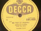 GHANA 78 RPM HIGHLIFE JOSS ATKINS & AFRICAN TONES DECCA 4039 CLEAN LISTEN