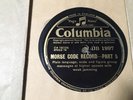 MORSE CODE RECORDS - complete set of six 78 rpm discs and HMV bag. RARE
