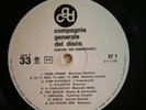 COMPAGNIA GENERALE DEL DISCO - LP   CGD ST 1  ITALY  1969 CAMPIONE NON COMMERCIA