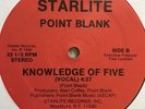 Pointblank Knowledge Of Five Rare Starlite NY Random Rap 12” EX
