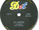 Rare 1958 The SHIELDS Doo Wop 78 RPM Record. You Cheated