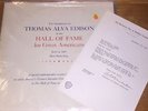 Thomas Edison Hall Of Fame For Great Americans Letter Harvey Firestone Vinyl