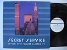 SECRET SERVICE When The Night Closes In LP 1985 Near Mint  italo euro