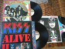 KISS LP RECORD LOT- 3 IN ALL- ALIVE II/ DYNASTY/ HOTTER THAN HELL- VG++- ROCK