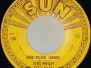 ELVIS PRESLEY Good Rockin Tonight ORIGINAL SUN 210 ROCKABILLY 45 push marks HEAR