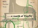 Billy Taylor Trio A Touch Of Taylor Esquire Vinyl LP