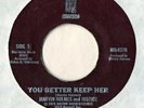 MARVIN HOLMES AND JUSTICE- YOU BETTER KEEP HER- STYRENE 45