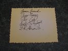 The Models James Freud And Berlin Set Of Signatures Autograph Index Cards