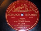 1902 Victor Monarch Record 91004, Mme. Suzanne Adams COQUETTE, Imported 78