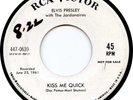 Elvis Presley USA PROMO/DEMO DJ copy 45 Kiss Me Quick 447-0639 EX-/EX- 4/64