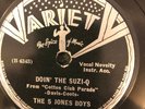 Variety 522 5 JONES BOYS Doin' The Suzi-Q HOT vocal-strings 78 rpm  EE+