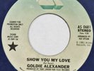 GOLDIE ALEXANDER SHOW You My Love ARISTA 45 modern soul boogie funk VG++