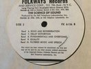 BELL TELEPHONE LABORATORIES INC. The Science Of Sound. Vinyl LP Album FX6136