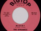 THE DYNAMICS: Misery USA Big Top ORIG Northern Soul Classic 45 NM- HEAR