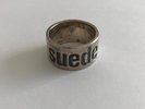 Super Rare Genuine Original 90's SUEDE Fanclub 925 Sterling Silver Thumb Ring