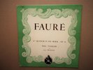RARISSIME   FAURÉ: 2è Quatuor TRIO PASQUIER FRANÇAIX  10