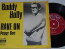 BUDDY HOLLY  Rave on / Peggy Sue Super RARE Danish 45 PS Picture Sleeve Decca