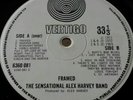 THE SENSATIONAL ALEX HARVEY BAND-FRAMED 1972 VINYL ALBUM-VERTIGO SWIRL 6360 081