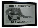 ERIC CLAPTON+Slowhand+POSTER+AD+RARE ORIGINAL 1977+FRAMED+EXPRESS GLOBAL SHIP
