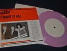 QUEEN - I Want It All - rare pink 7 inch vinyl Promo Toshiba - EMI coloured