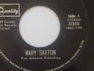 Mary Saxton - Take My Heart.  Quality Records.