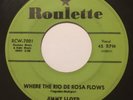 JIMMY LLOYD Where The Rio De Rosa Flows 45 Roulette rockabilly popcorn NM