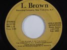 Funk 45 FANTASTIC ALL DIRECTIONS BAND To Blame It On The Rain L. BROWN HEAR