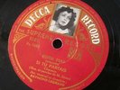 78 RPM EDIT PIAF Si tu partais Les cloches sonnent DECCA 8181 Rare Picture Label