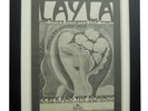 DEREK & DOMINOS+CLAPTON+Layla+ORIGINAL 1970 POSTER+AD+FRAMED+EXPRESS GLOBAL SHIP