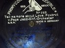 JAZZ 78 rpm RECORD Phonycord Flexible PAGE JAZZ SINF. ORCHESTER Bibo Orchester