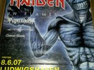 Iron Maiden Flames 2007 Signed Tour Konzert Plakat Concert Callejon Poster 84cm