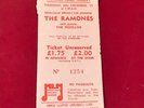 RAMONES vintage concert ticket 1977 original stub Hanley UK REZILLOS Stoke