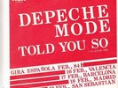 DEPECHE MODE Told You So ultr@r@re Spanish PROMO ONLY 7