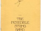 Incredible String Band 1970 Programme