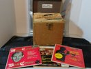 Vintage Amfile Platter Pak Phonograph Case With 50 45's mostly Polkas (Stella)