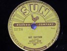 JOHNNY CASH-GET RHYTHM /I WALK THE LINE ON SUN ROCKABILLY 78RPM